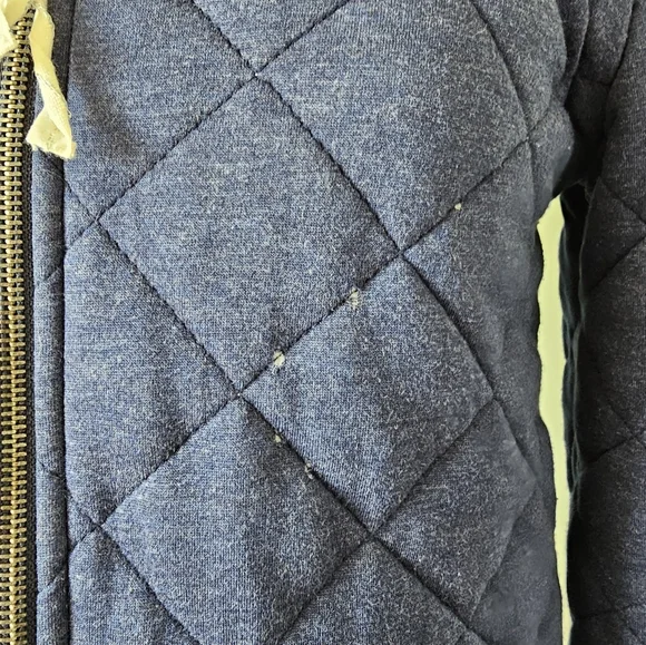 Anthropologie Saturday Sunday Xs Quilted Navy Blue Jacket - Picture 2 of 5
